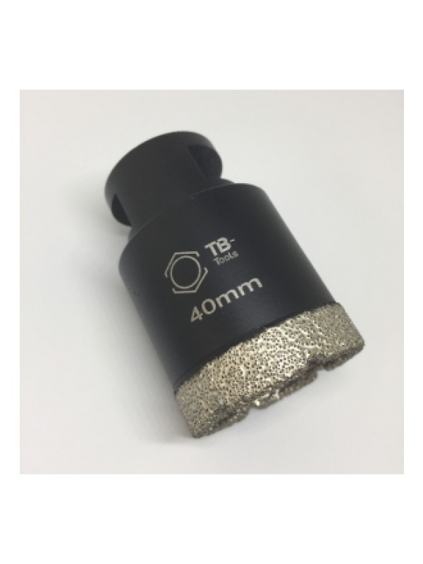 Profi Diamantbohrkrone 40mm M14 SilverCut für hartes Feinsteinzeug