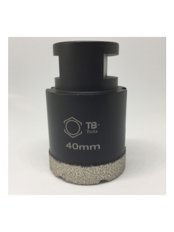 Profi Diamantbohrkrone 40mm M14 SilverCut für hartes Feinsteinzeug – Bild 2