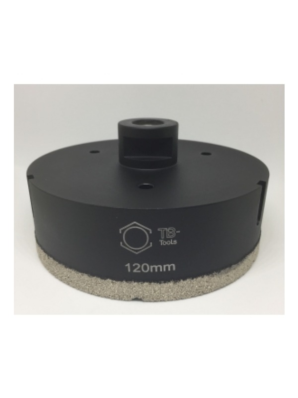 Profi Diamantbohrkrone 120mm M14 SilverCut für hartes Feinsteinzeug
