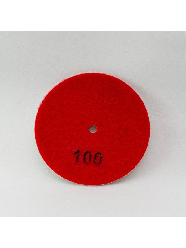 Diamant Polierpad 100mm Körnung 100 - Medium / Trockenschliff