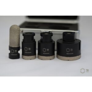 Profi Plattenleger Set M14 (Var. 1) | Diamantbohrkronen inkl. Fräser