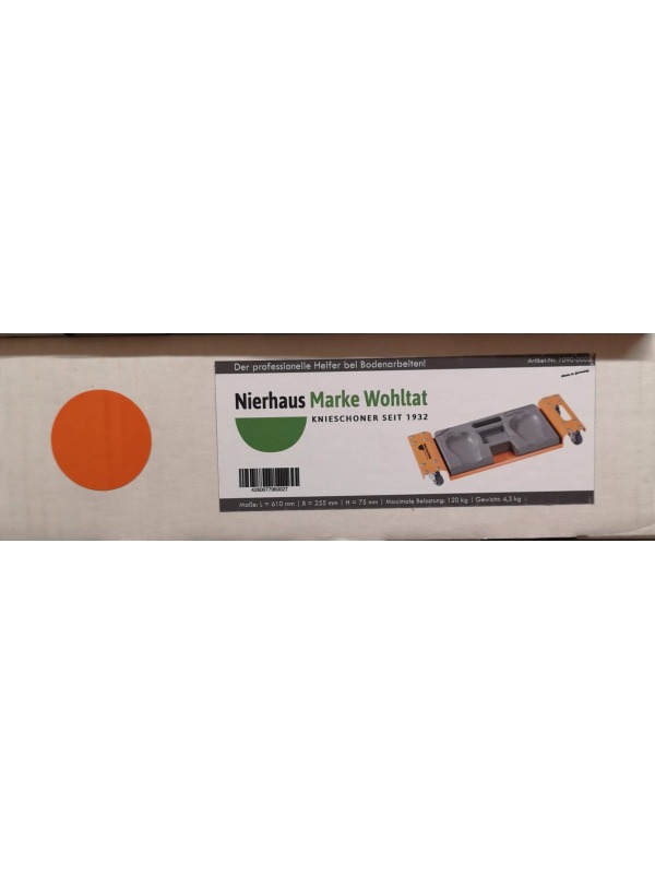 Knierolli mit Ergopad orange/grau von Wohltat® Nierhaus