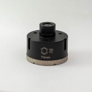 Profi Diamantbohrkrone 70mm M14 SilverCut für hartes Feinsteinzeug