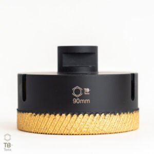 Profi Diamantbohrkrone 90mm M14 GoldCut für extrem hartes Feinsteinzeug