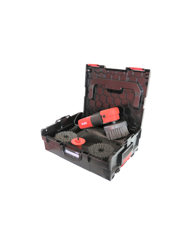 FLEX HBM 1002 SET Holzbürstmaschine 400W (inkl. 3x Nylonbürsten & Koffer)
