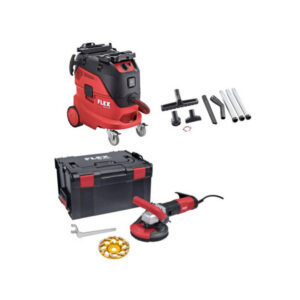 FLEX Sanierungs-Set (VCE 44 L AC Sauger & LD 16-8 125 R Fräse)