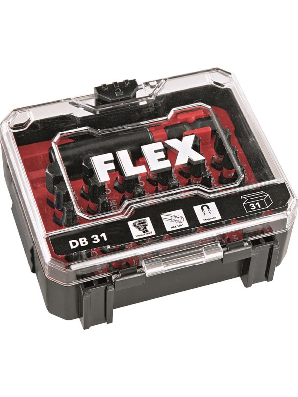 FLEX DB 31 Bitset 31-teilig schlagfest (STACK PACK kompatibel)