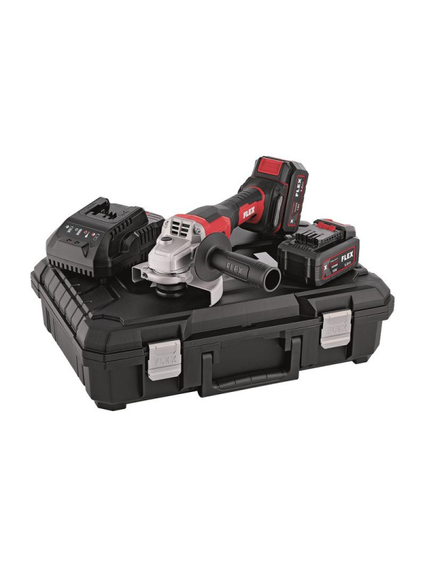 FLEX L 125 18-EC LD 5.0 Set Akku-Winkelschleifer (inkl. 2x 5.0 Ah)