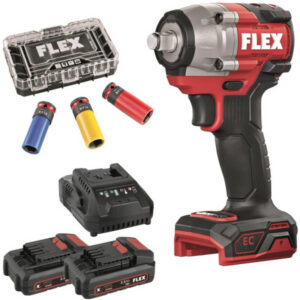 FLEX IW 1/2" 400 18-EC Set Akku-Schlagschrauber (inkl. Akkus & Nüsse)