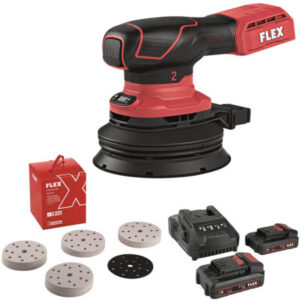 FLEX ORE 2-125 18-EC Set Akku-Exzenterschleifer (125mm, 2mm Hub)