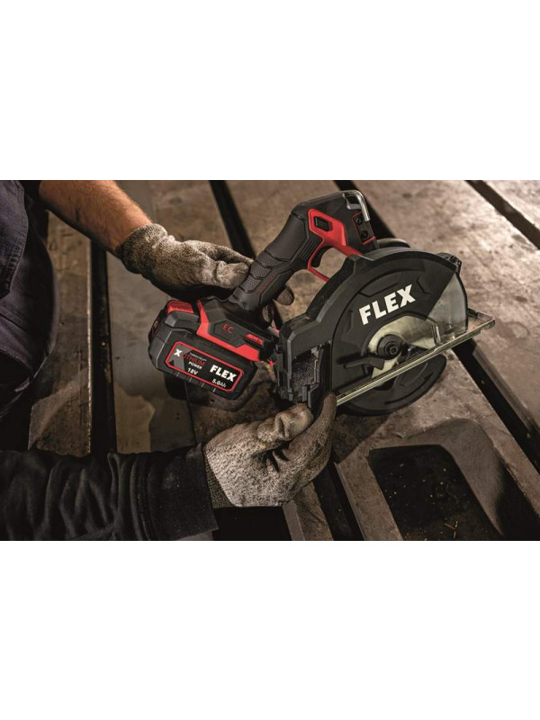 FLEX CSM 57 18-EC Set Akku-Metall-Handkreissäge 18V (inkl. Akkus & Schiene) – Bild 6