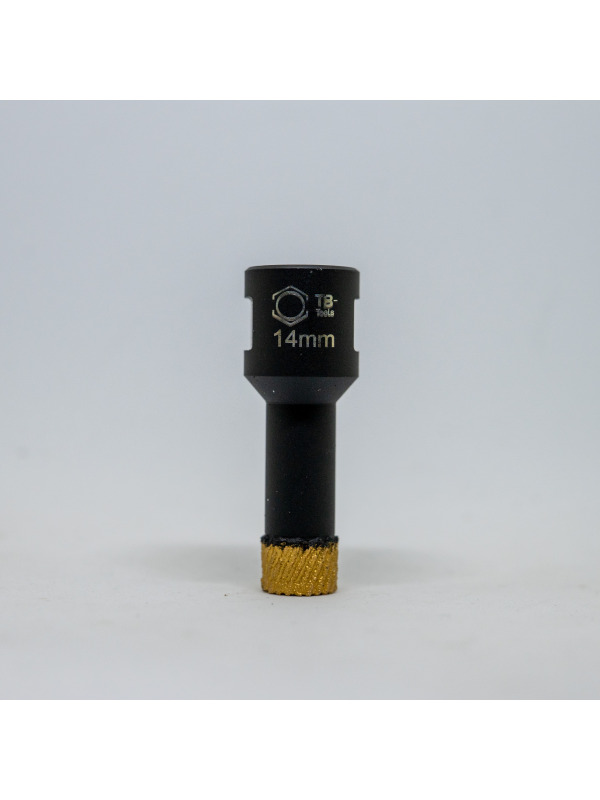 Profi Diamantbohrer 14mm M14 GoldCut für extrem hartes Feinsteinzeug