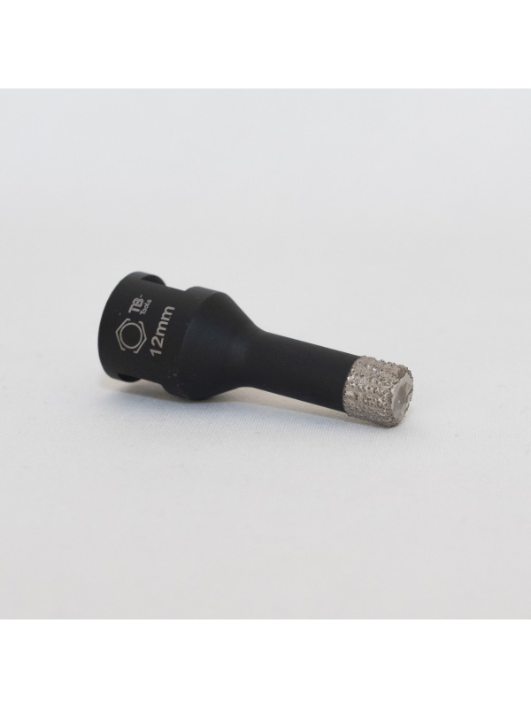 Punta diamantata 12 mm M14 SilverCut | foratura a secco piastrelle e gres porcellanato