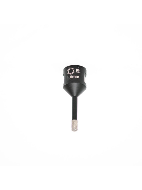 Profi Diamantbohrer 6 mm M14 SilverCut stehend mit silbergrauer Diamantkrone