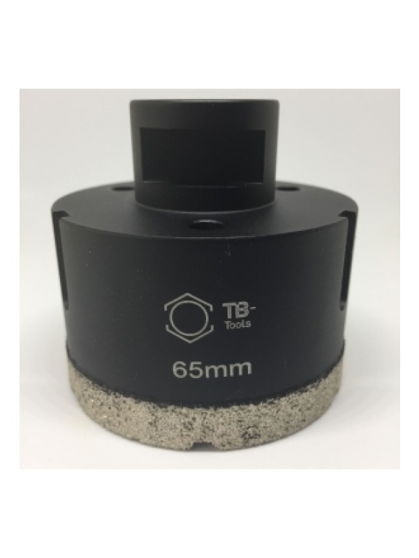 Profi Diamantbohrkrone 65mm M14 SilverCut für hartes Feinsteinzeug