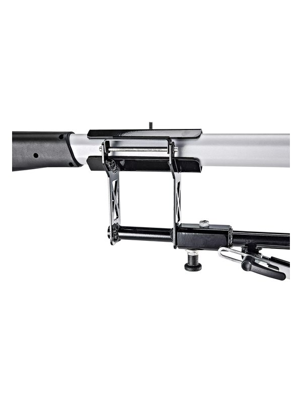 Werkzeugaufnahme des FLEX GM 340 mit eingespanntem Schleiferstiel (Wand- und Deckenschleifer nicht im Lieferumfang)