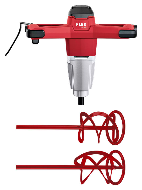 FLEX MXE 1000 Rührwerk Set mit Wendelrührer HP2 und Wendelrührer HP3R