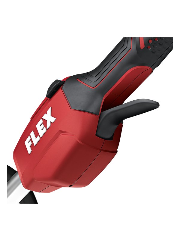 Griff mit Gasgebeschalter am FLEX GLT 35 18-EC Akku-Rasentrimmer, Detailansicht